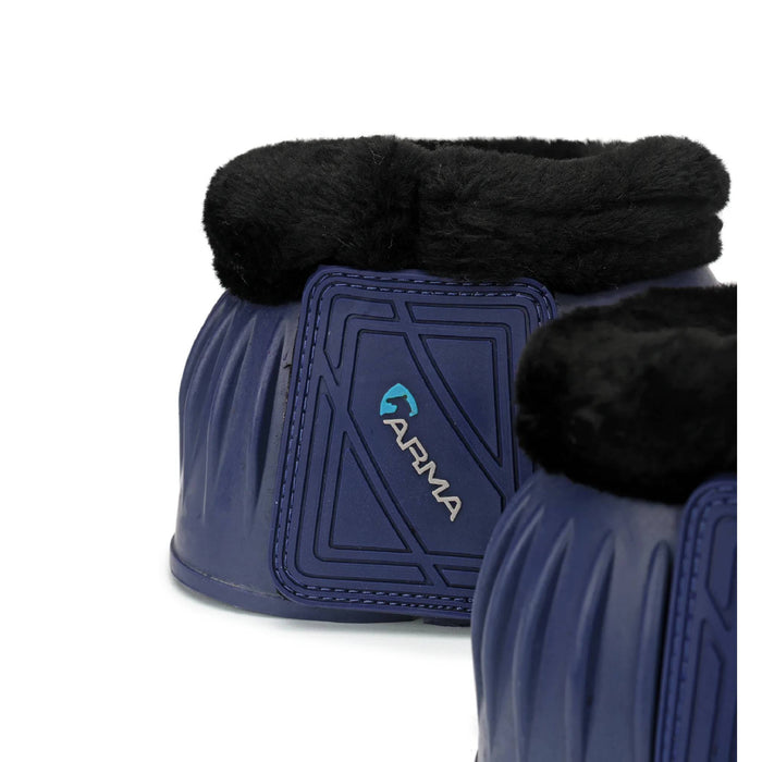 Shires ARMA Fleece Over Reach Boots Tack - Leg Protection Shires Navy Blue Pony