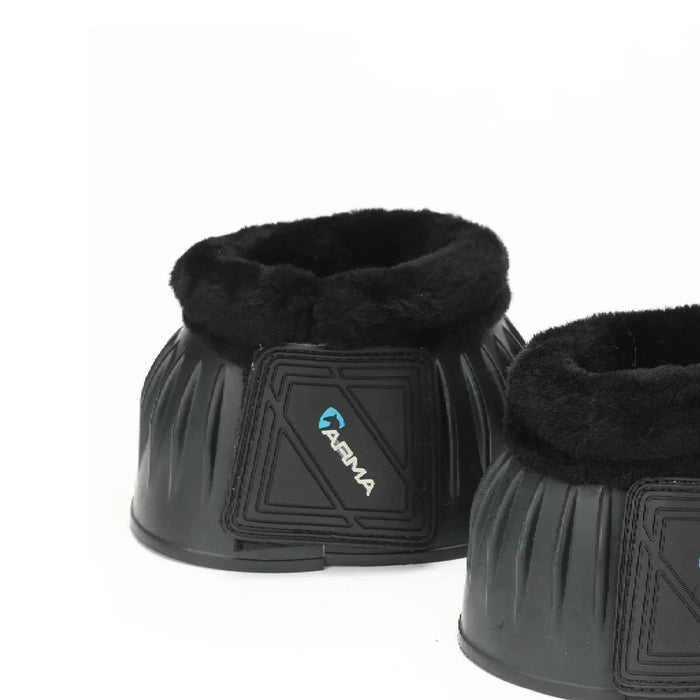 Shires ARMA Fleece Over Reach Boots Tack - Leg Protection Shires Black Pony