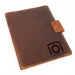 Engravable Leather Notepad Holder w/Snap Closure Customs & Awards - MISC Trophy
