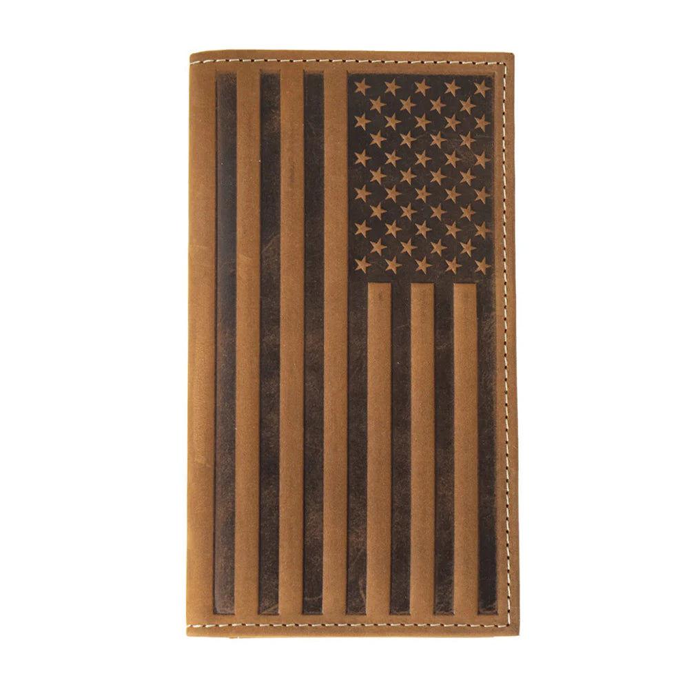 Nocona Embossed Flag Rodeo Wallet MEN - Accessories - Wallets & Money Clips M&F Western Products   