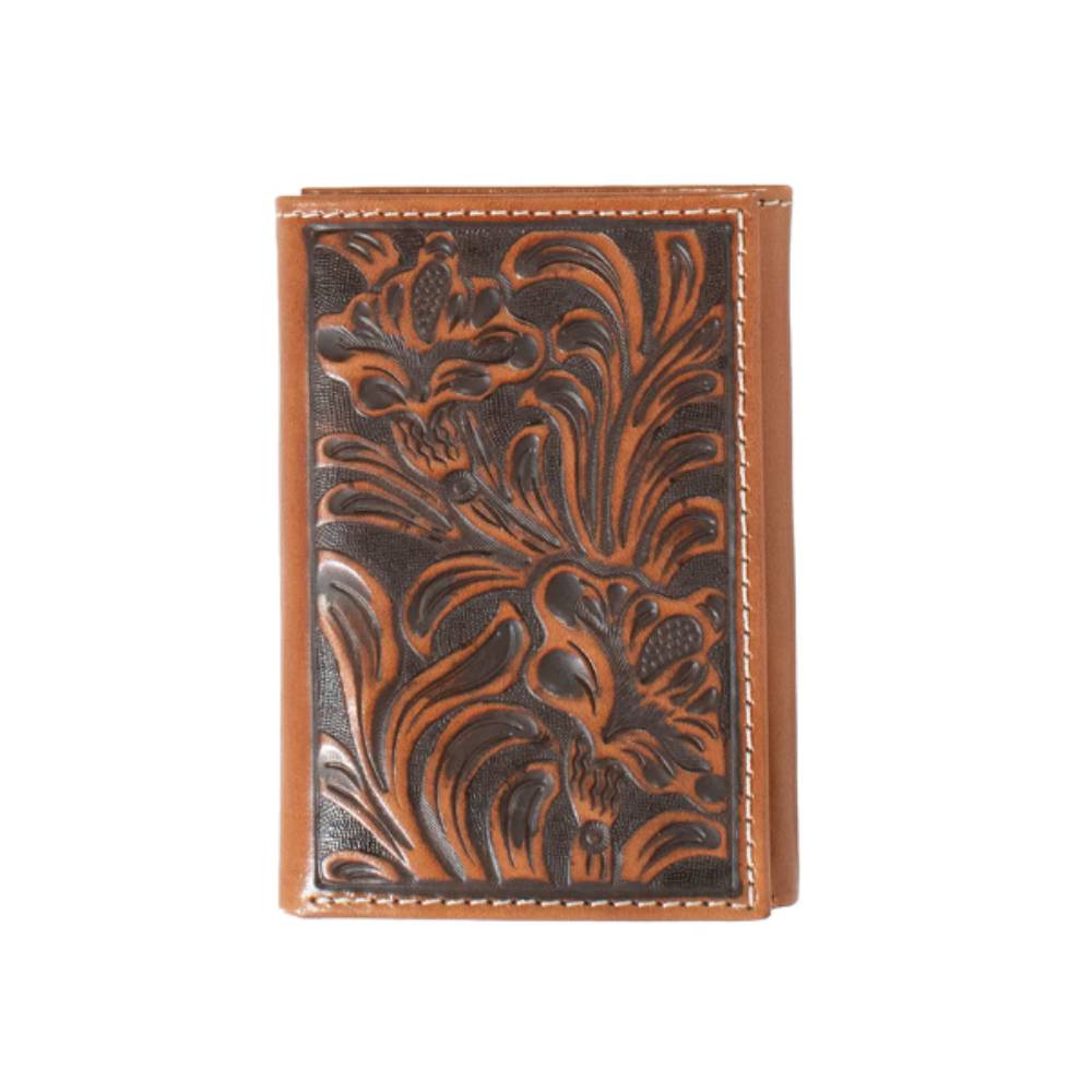 Nocona Floral Western Tri-Fold Wallet MEN - Accessories - Wallets & Money Clips M&F Western Products   