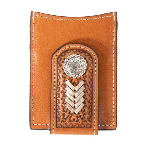 Nocona Rawhide Buck Lace Concho Money Clip MEN - Accessories - Wallets & Money Clips M&F Western Products   