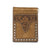 Nocona Roughout Floral Buck Lace Money Clip MEN - Accessories - Wallets & Money Clips M&F Western Products   