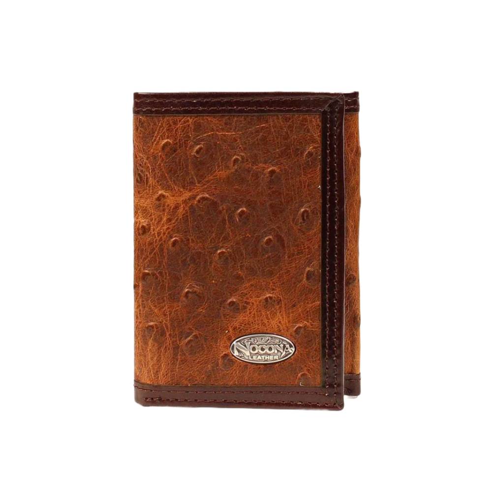 Nocona Vintage Ostrich Tri-Fold Wallet MEN - Accessories - Wallets & Money Clips M&F Western Products   