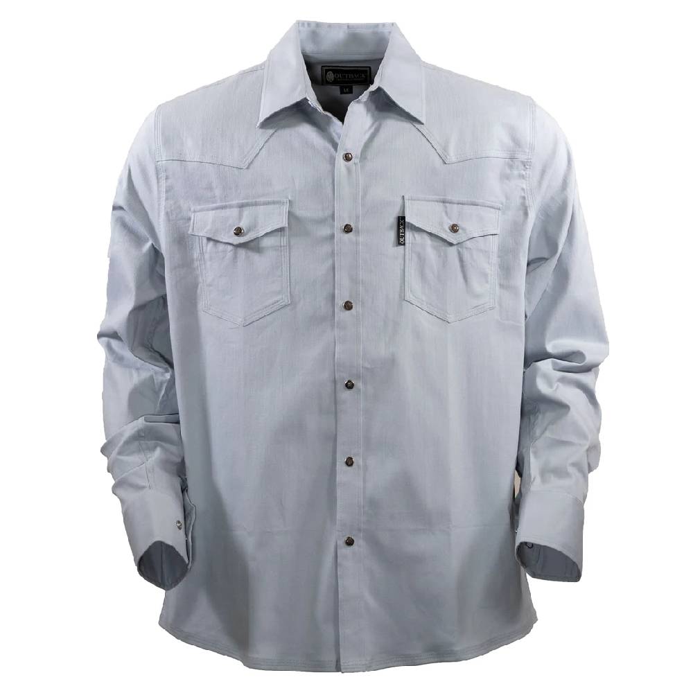 Outback Trading Men's Everett Shirt - Sky Blue MEN - Clothing - Shirts - Long Sleeve Shirts Outback Trading Co   