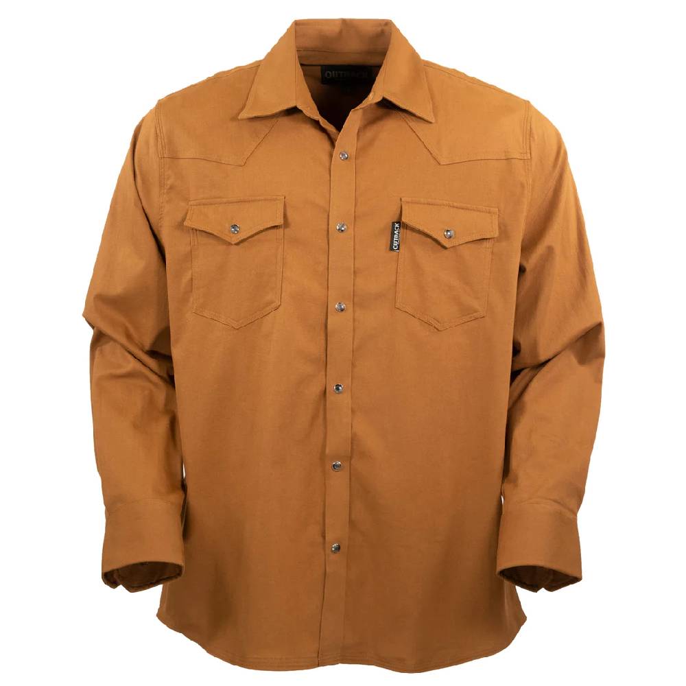 Outback Trading Men's Everett Shirt - Burnt Orange MEN - Clothing - Shirts - Long Sleeve Shirts Outback Trading Co   