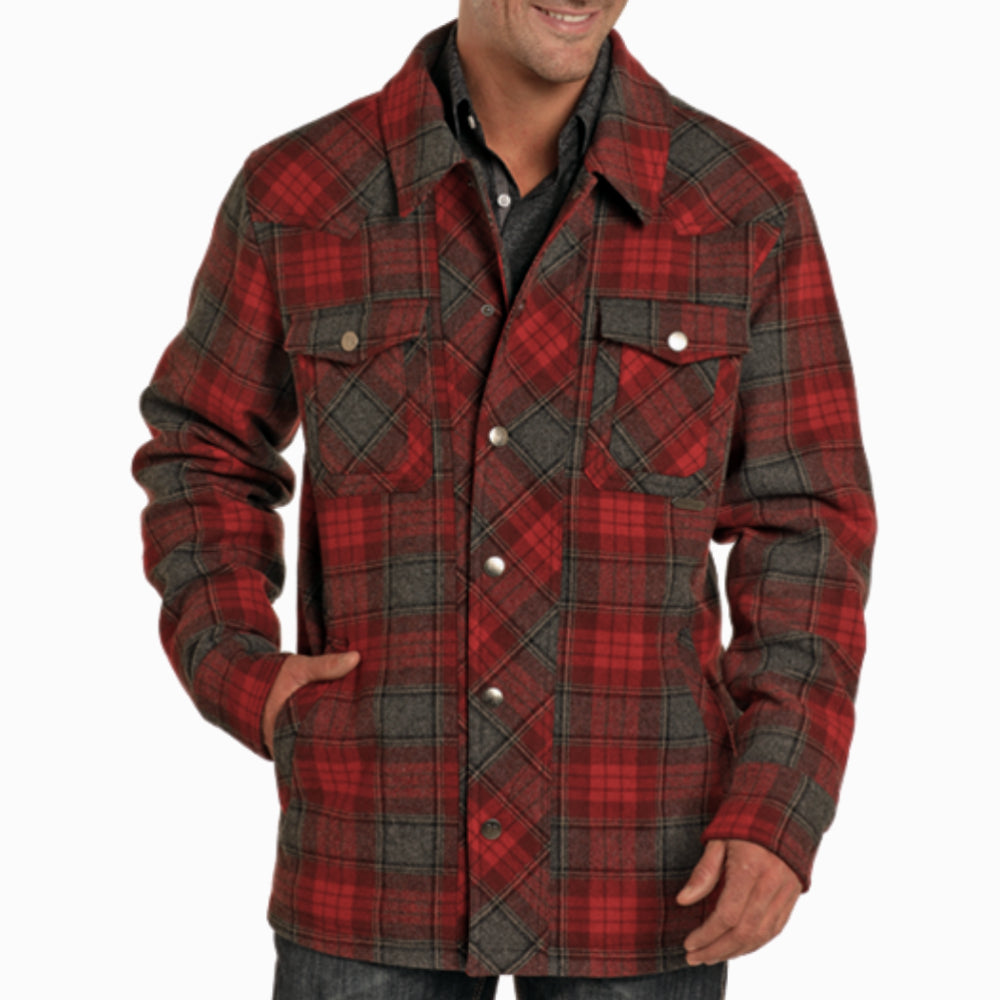 Powder River Men's Heather Plaid Wool Jacket MEN - Clothing - Outerwear - Jackets Panhandle   