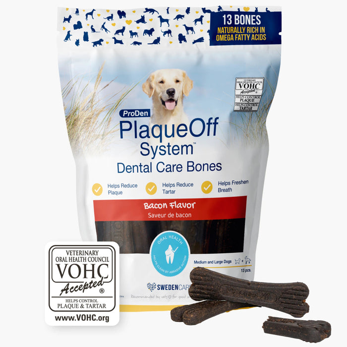 ProDen PlaqueOff Dental Care Bacon Flavor Bones
