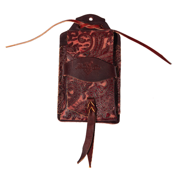 Professional's Choice Leather Cell Phone Case Tack - Saddle Accessories Professional's Choice Pomegranite Paisley  