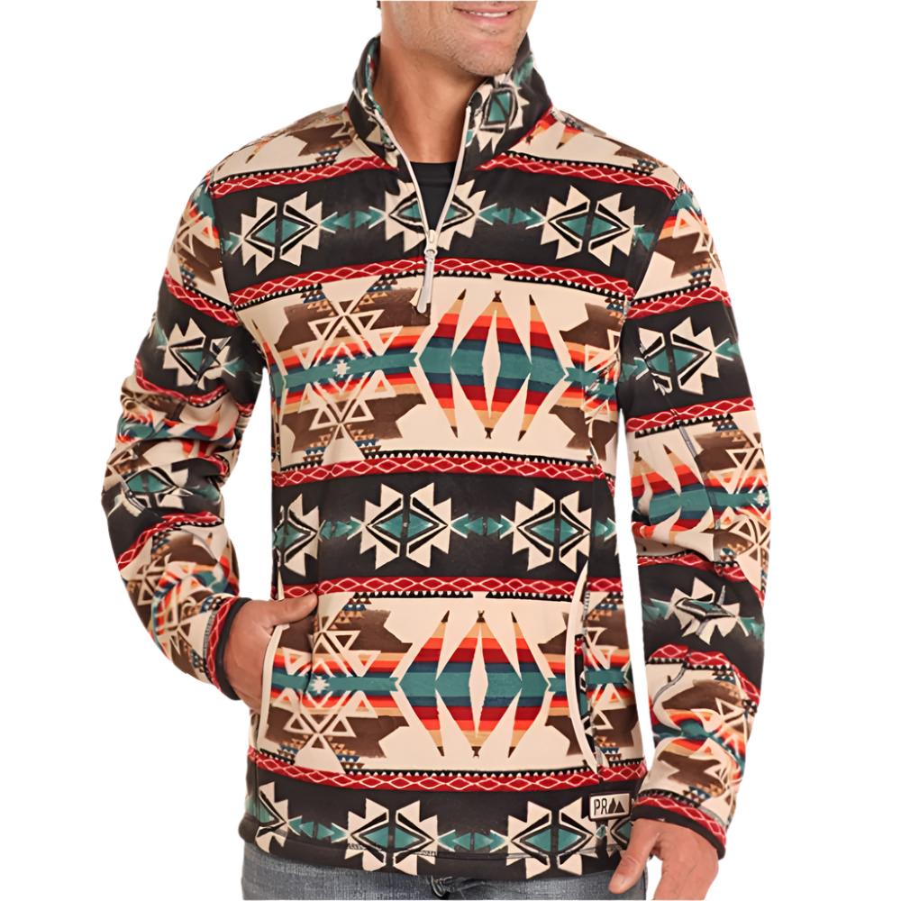 Powder River Men s Aztec Fleece Pullover Teskeys