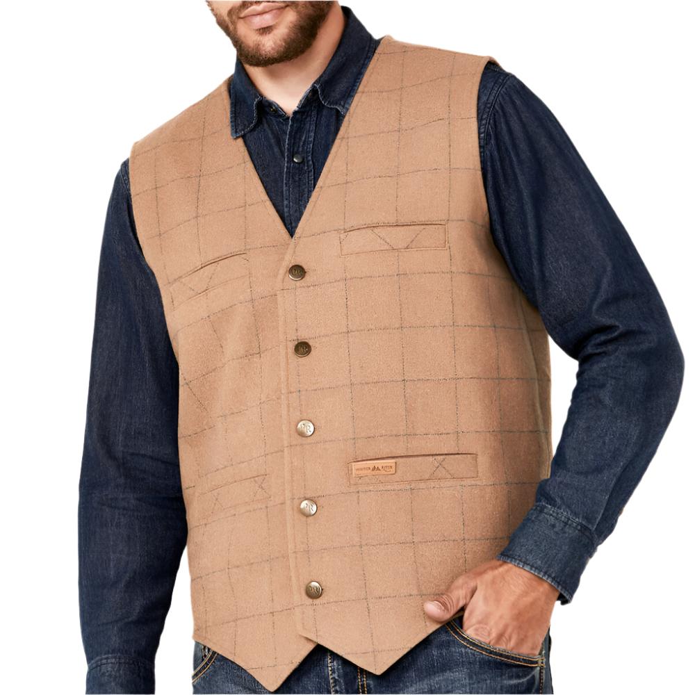 Powder River Men's Plaid Wool Vest MEN - Clothing - Outerwear - Vests Panhandle   