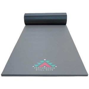 5x10ft Grey Roll-Up Stall Mat Barn - Accessories Performance Stall Mats