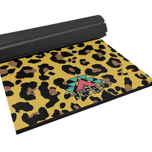 5x10ft Leopard Print Roll-Up Stall Mat Barn - Accessories Performance Stall Mats