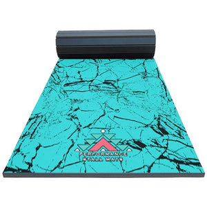 5x10ft Turquoise Stone Print Roll-Up Stall Mat Barn - Accessories Performance Stall Mats