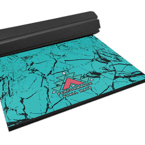 5x10ft Turquoise Stone Print Roll-Up Stall Mat Barn - Accessories Performance Stall Mats