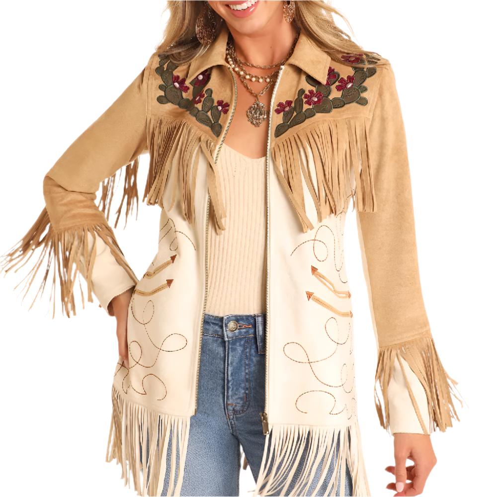 Powder River Women's Cactus Fringe Jacket WOMEN - Clothing - Outerwear - Jackets Panhandle   