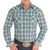 Panhandle Men's Rough Stock Turquoise Dobby Plaid Shirt MEN - Clothing - Shirts - Long Sleeve Shirts Panhandle   