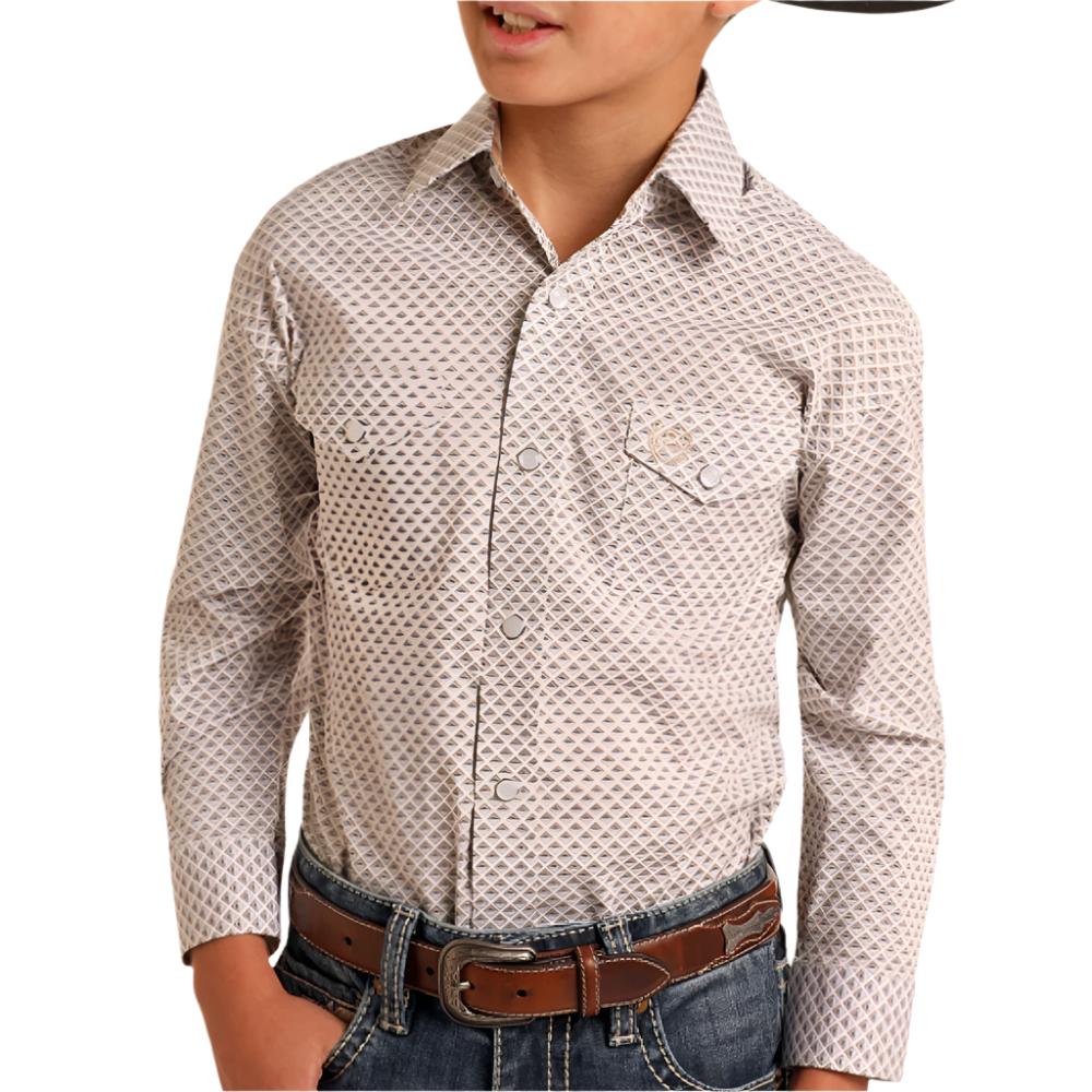 Panhandle Boy's Geo Print Shirt KIDS - Boys - Clothing - Shirts - Long Sleeve Shirts Panhandle   