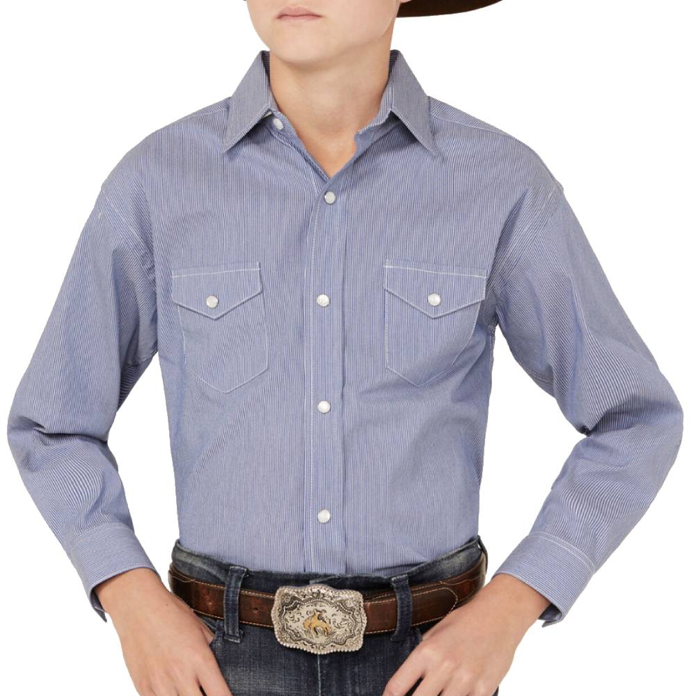Panhandle Boy's Micro Stripe Print Shirt KIDS - Boys - Clothing - Shirts - Long Sleeve Shirts Panhandle   