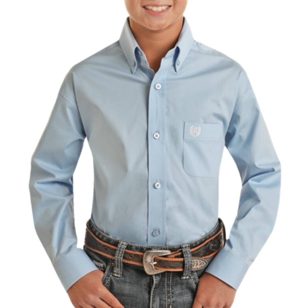 Panhandle Boy's Solid Poplin Shirt KIDS - Boys - Clothing - Shirts - Long Sleeve Shirts Panhandle   