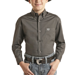 Panhandle Boy's Solid Button Shirt - FINAL SALE KIDS - Boys - Clothing - Shirts - Long Sleeve Shirts Panhandle   