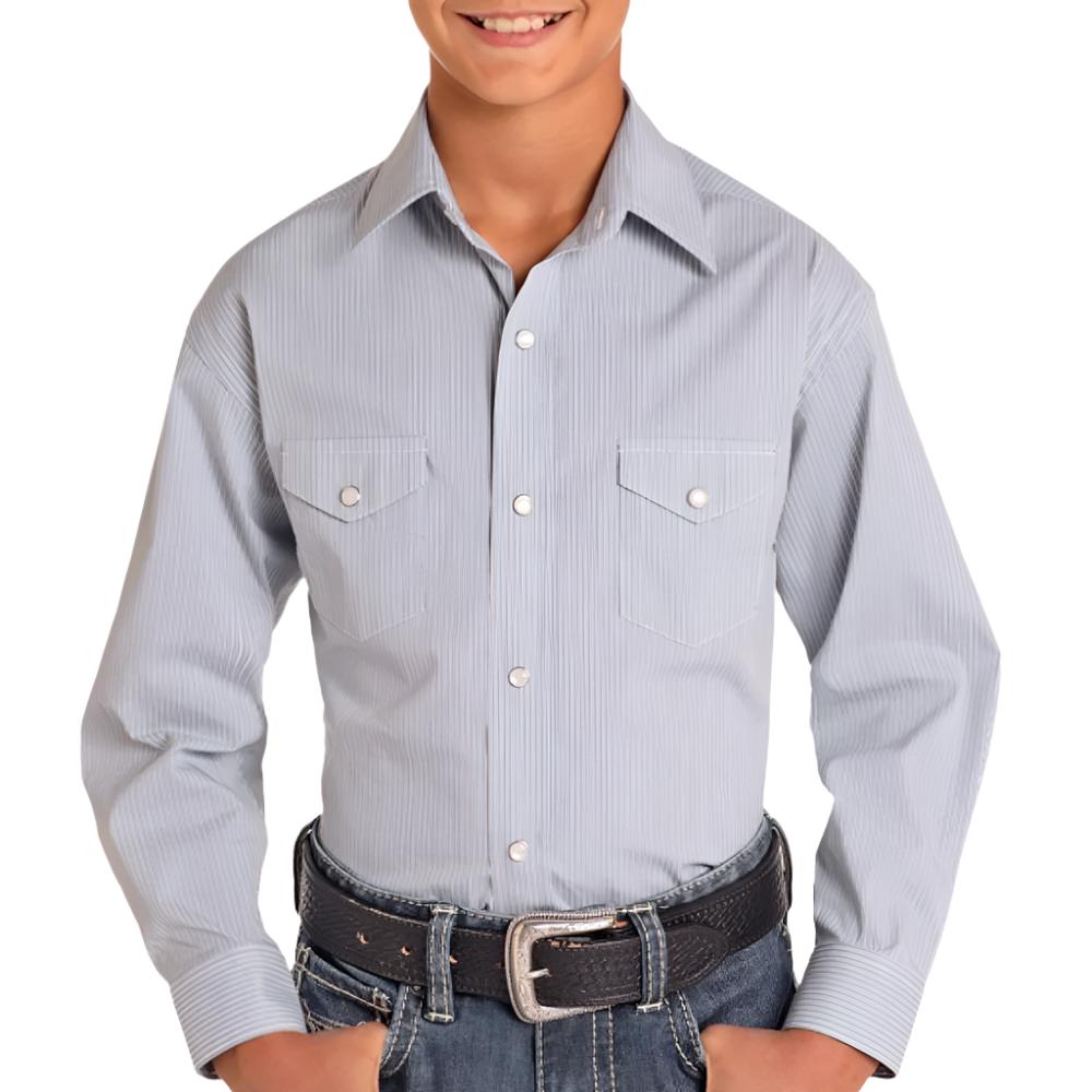 Panhandle Boy's Roughstock Stripe Shirt KIDS - Boys - Clothing - Shirts - Long Sleeve Shirts Panhandle   