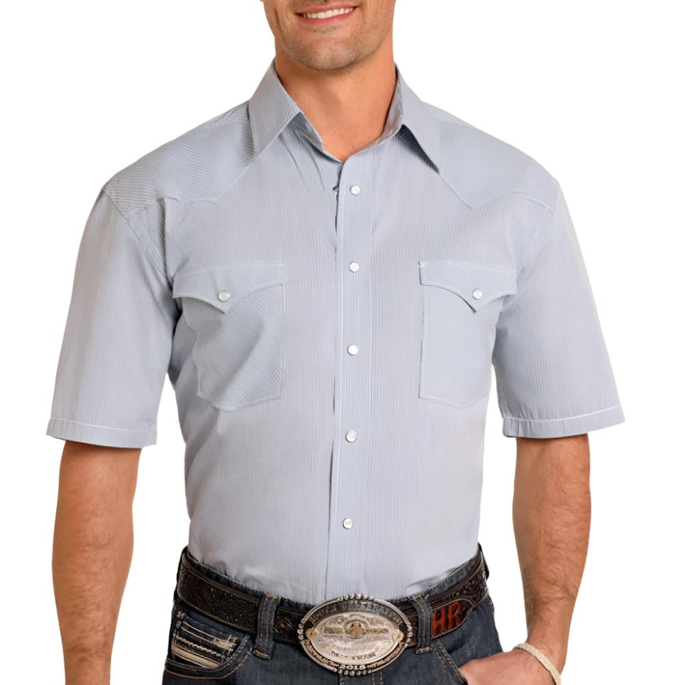 Panhandle Men's Roughstock Stripe Shirt MEN - Clothing - Shirts - Short Sleeve Shirts Panhandle   