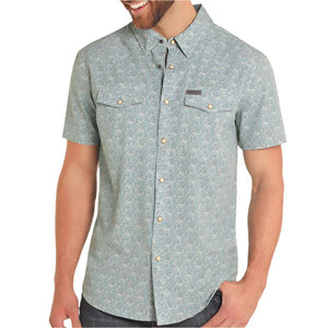 Panhandle Men's Geo Floral Shirt MEN - Clothing - Shirts - Short Sleeve Shirts Panhandle   