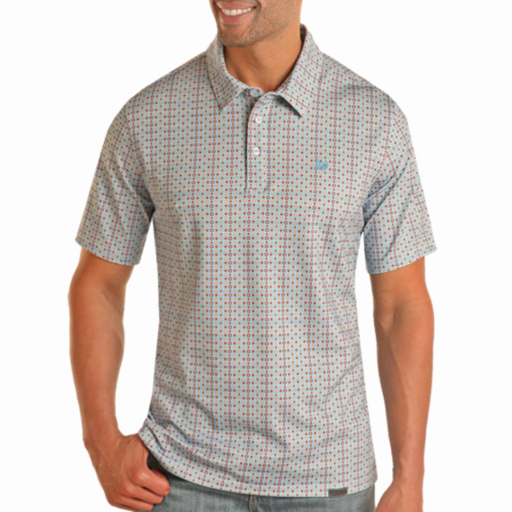 Panhandle Men's Geo Print Performance Polo MEN - Clothing - Shirts - Short Sleeve Shirts Panhandle   