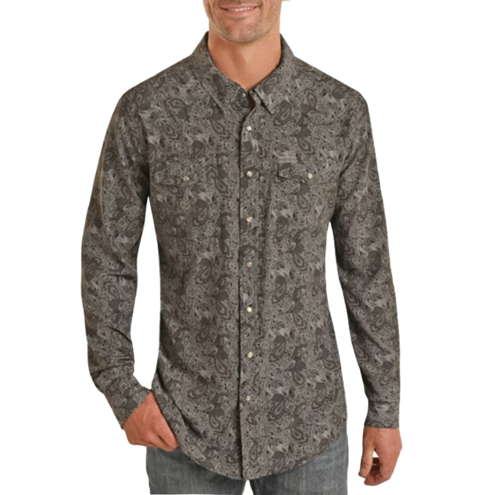 mens paisley print shirt