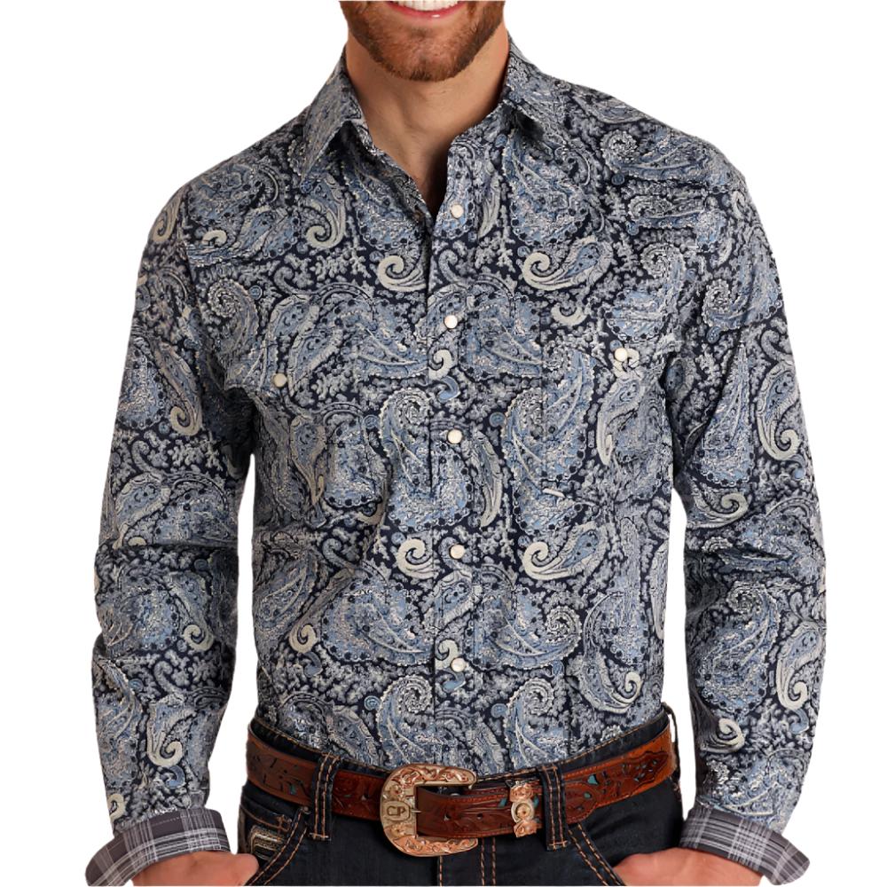 Panhandle Men's Paisley Roughstock Shirt MEN - Clothing - Shirts - Long Sleeve Shirts Panhandle   