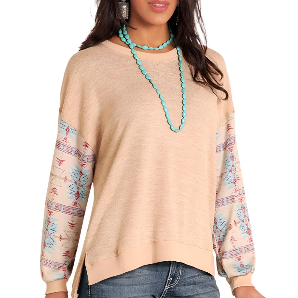 Panhandle Women's Aztec Sleeve Top WOMEN - Clothing - Tops - Long Sleeved Panhandle   