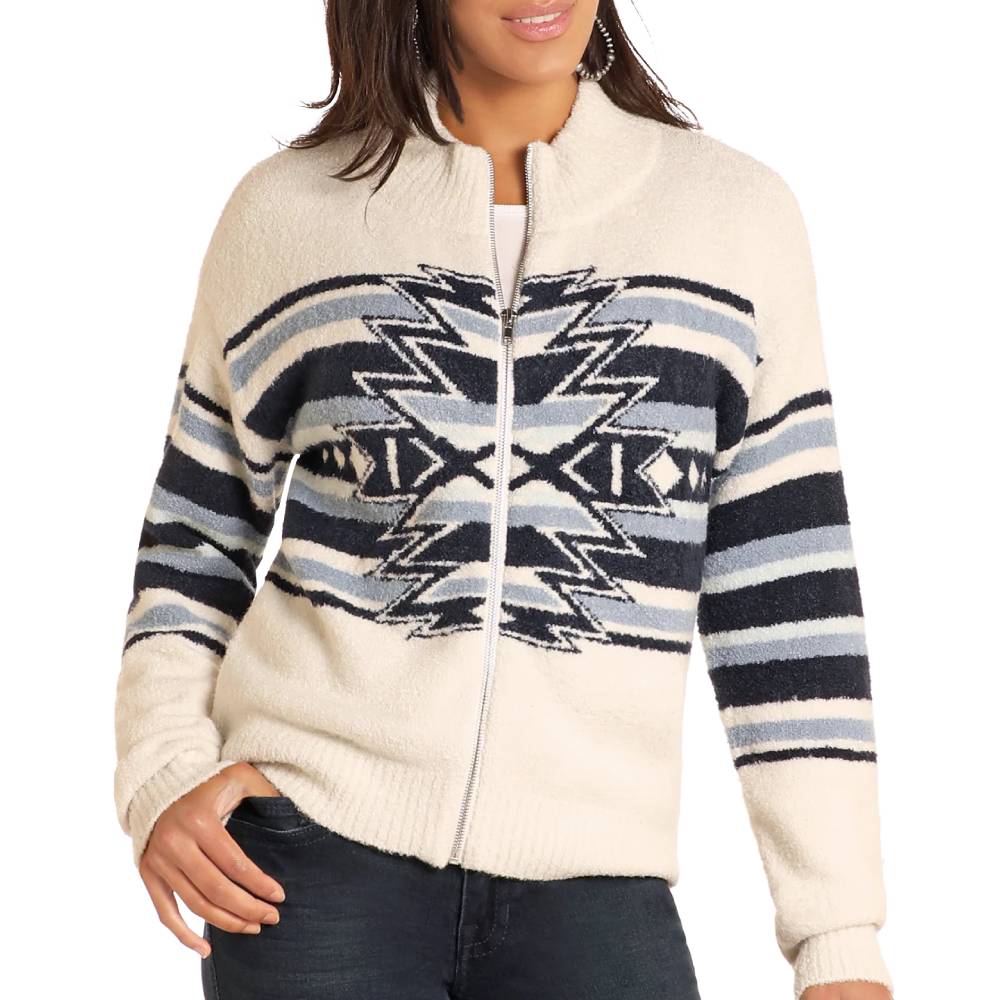 Panhandle Women's Boucle Southwest Sweater Jacket WOMEN - Clothing - Outerwear - Jackets Panhandle   