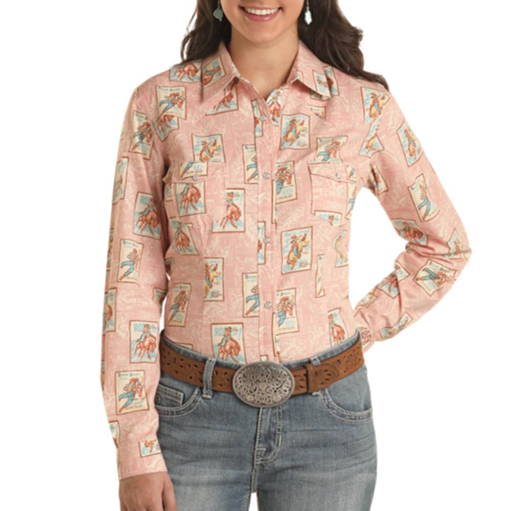 Panhandle Women's Rodeo Poster Shirt WOMEN - Clothing - Tops - Long Sleeved Panhandle   