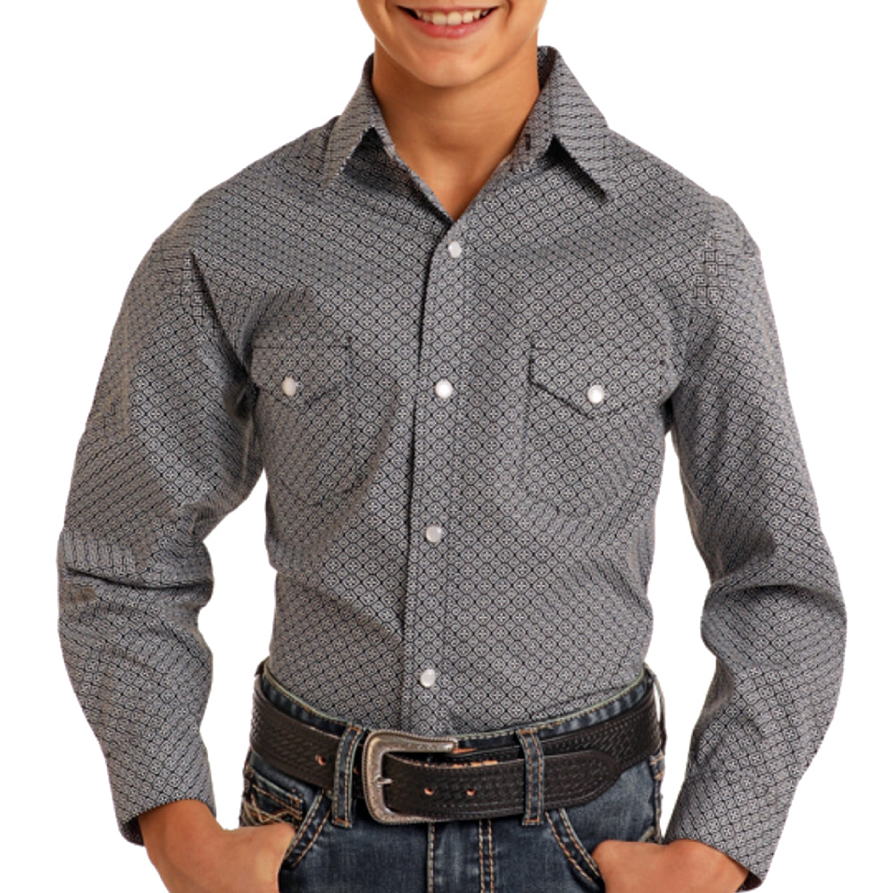 Panhandle Boy's Geo Print Shirt