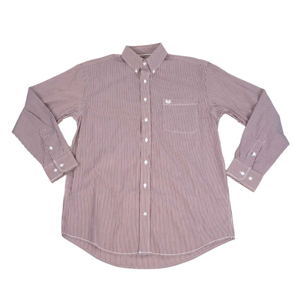 Panhandle Men's Roughstock Stripe Stretch Shirt