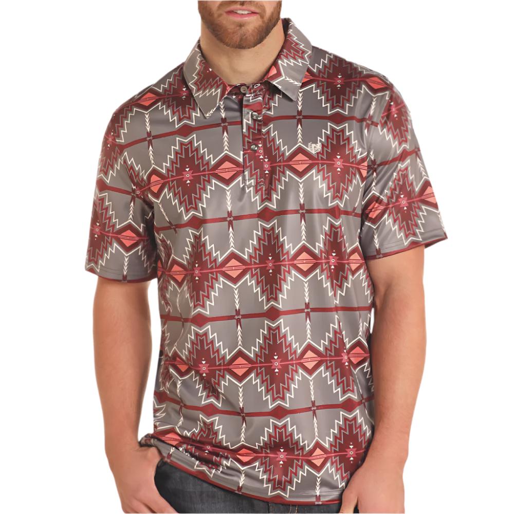 Panhandle Men's Aztec Polo MEN - Clothing - Shirts - Short Sleeve Shirts Panhandle   