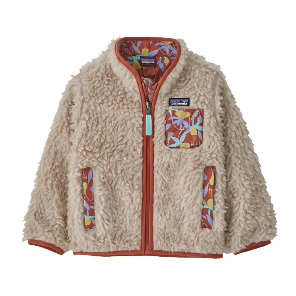 Patagonia Retro X Fleece Jacket Infants Natural Burl Red 6M