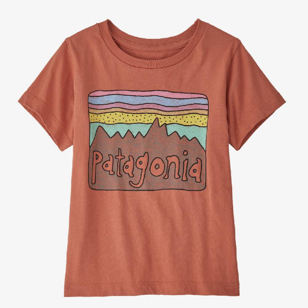 Patagoina Baby Regenerative Cotton Fitz Roy Skies Tee - FINAL SALE KIDS - Baby - Unisex Baby Clothing Patagonia   