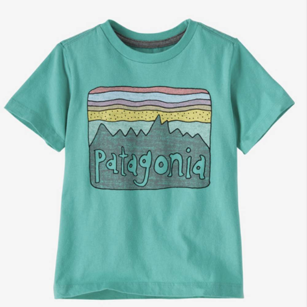 Patagoina Toddler Regenerative Cotton Fitz Roy Skies Tee - FINAL SALE KIDS - Baby - Unisex Baby Clothing Patagonia   