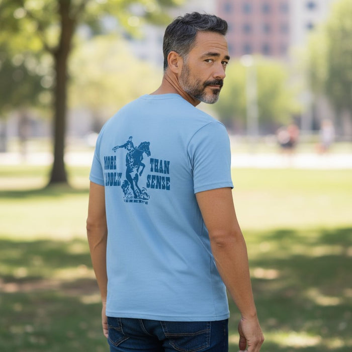 Teskey's More Saddles Than Sense Tee