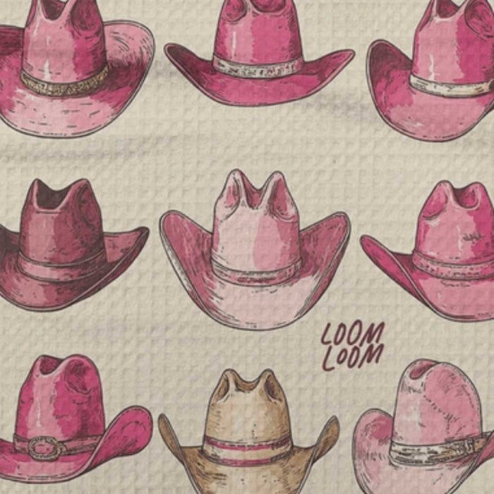 Pink Hats Kitchen Towel