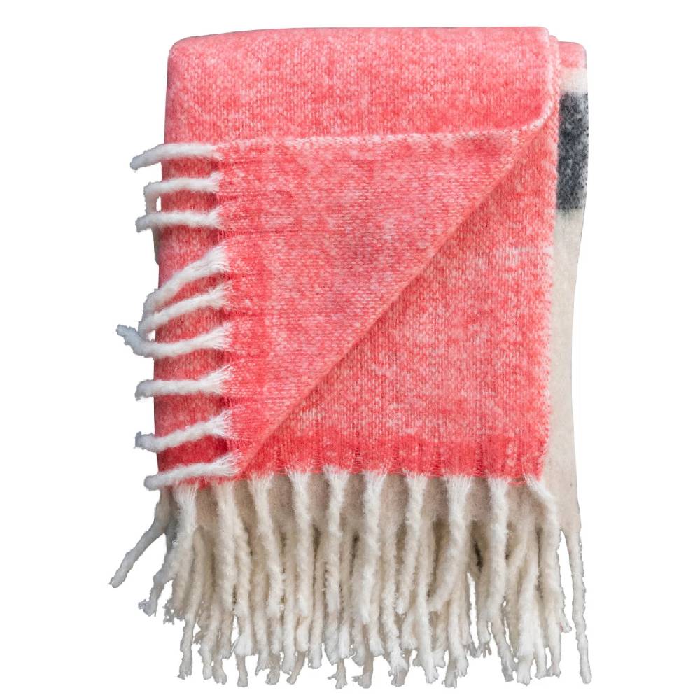 Brushed Acrylic & New Zealand Wool Throw Blanket Teskeys