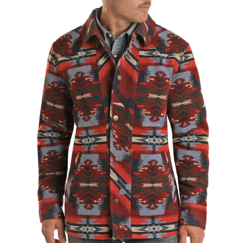 Powder River Men's Aztec Commander Coat - FINAL SALE MEN - Clothing - Outerwear - Jackets Panhandle   