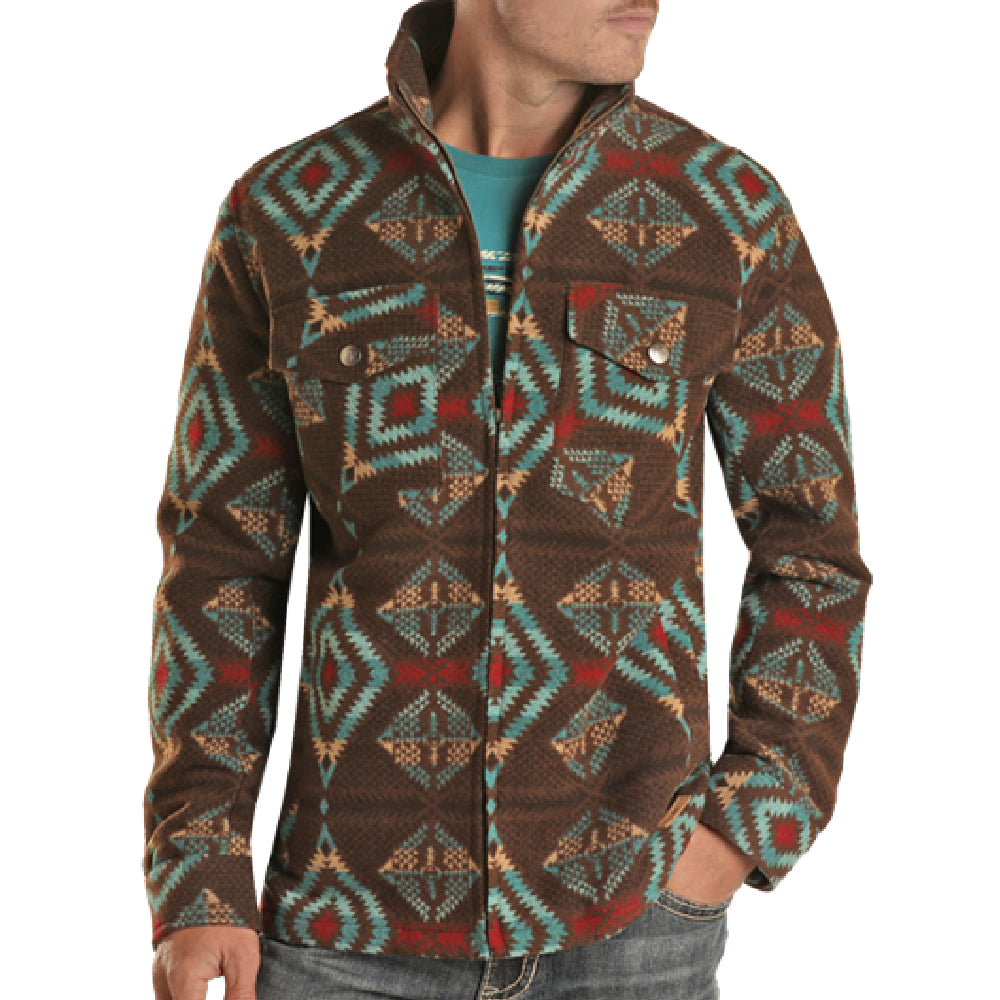 Powder River Men's Aztec Wool Coat - FINAL SALE MEN - Clothing - Outerwear - Jackets Panhandle   