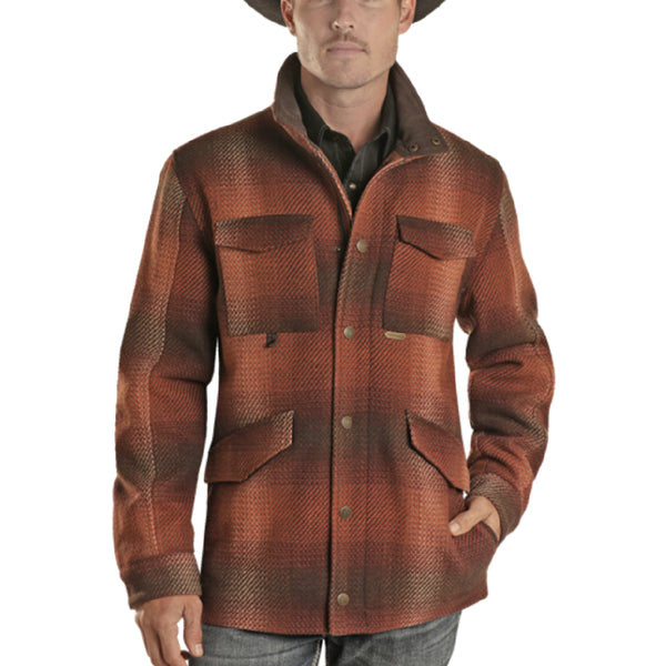 Powder River Men's Plaid Wool Coat - Teskeys