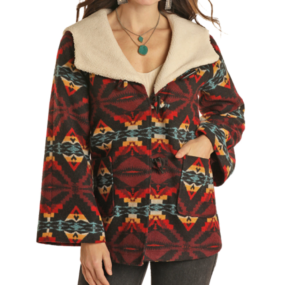 Powder River Women's Aztec Wool Cape Coat WOMEN - Clothing - Outerwear - Jackets Panhandle   