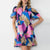Geometric Print Puffy Sleeve Dress WOMEN - Clothing - Dresses THML Clothing   