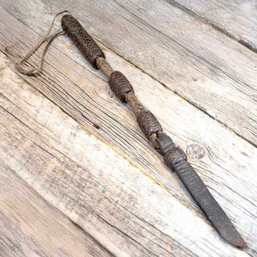 Vintage Handmade Rawhide & Leather Quirt w/Popper Collectibles MISC