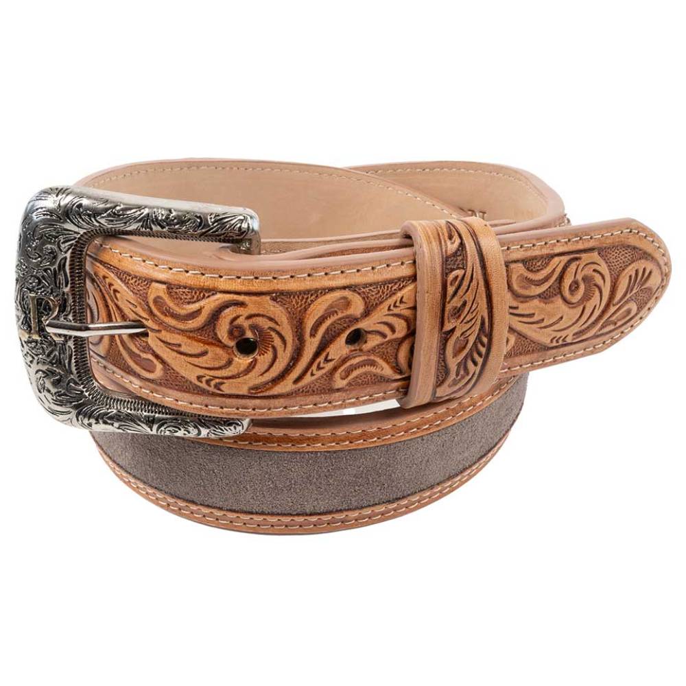 R. Watson Charcoal Suede Belt